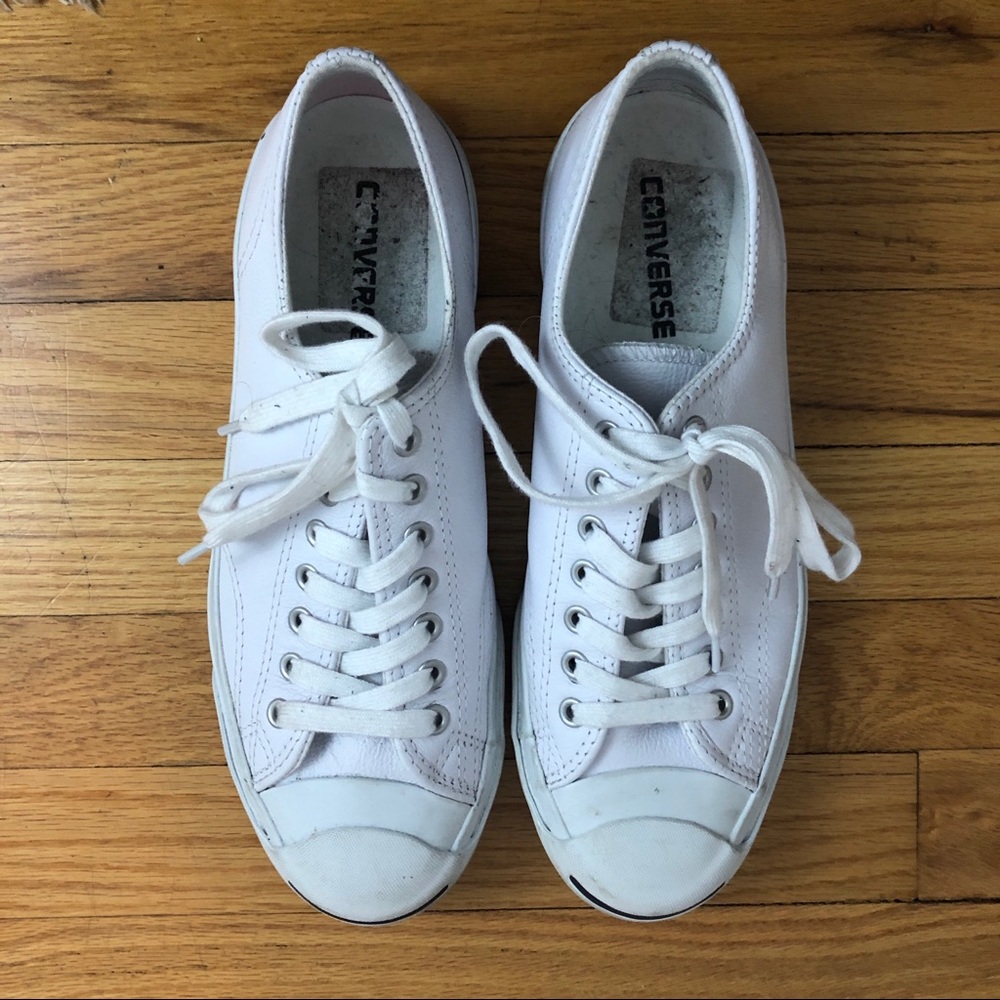White Converse Jack Purcell Sneakers